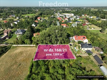 Działka budowlano-usługowa 1389 m² w Kazimierowie działka Kazimierów, Różana