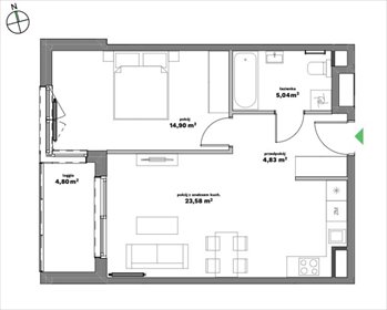 mieszkanie na sprzedaż 48m2 mieszkanie Kraków, Bronowice, Sosnowiecka