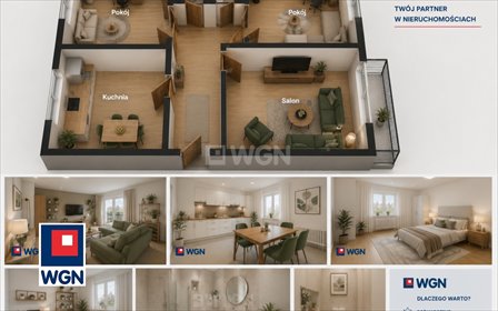 Przestronne 3-pokojowe mieszkanie w Miłkach - balkon i piwnica mieszkanie Miłki, Wspólna