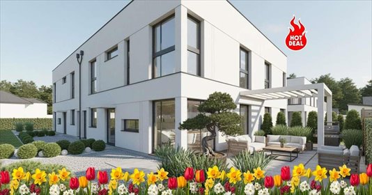 Przestronny dom 142,88 m² z ogrodem, nowoczesne technologie dom Koczargi Stare, Jodłowa