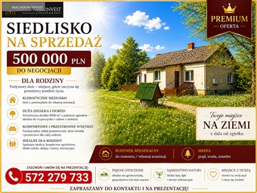 Zapraszam do obejrzenia siedliska 220 m² na 99 arach w Obórkach dom Obórki