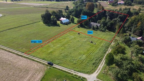 Działka 50a z budynkami, media, rozbudowa - zapraszam działka Błędowa Tyczyńska
