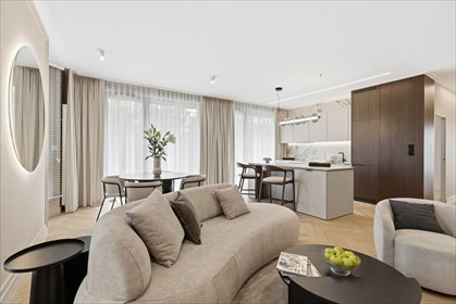 Ekskluzywny apartament 98 m² (taras 20 m², widok na zieleń) mieszkanie Warszawa, Wilanów, Jerzego Holzera