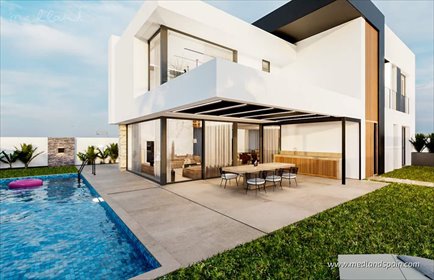 Luksusowa villa z basenem, jacuzzi i ogrodem dom La Zenia, La Zenia