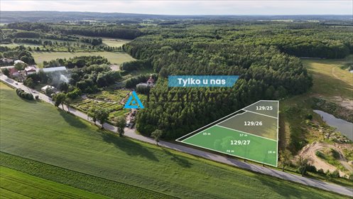 Działki budowlane w Warcz z dostępem do drogi wojewódzkiej działka Warcz