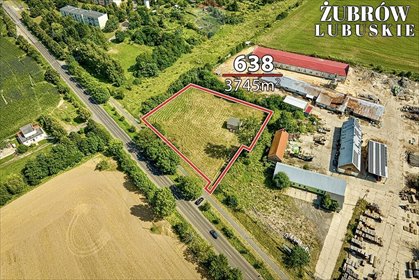 działka na sprzedaż 3745m2 działka Żubrów