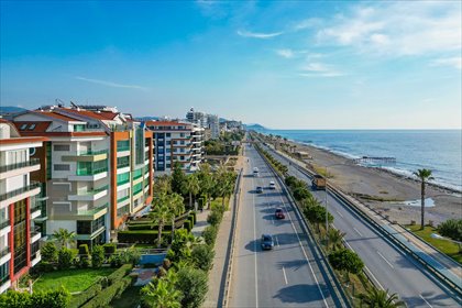 Dwupoziomowy apartament z ogrodem przy plaży w Alanyi mieszkanie Alanya, Kestel, Alanya, Antalya