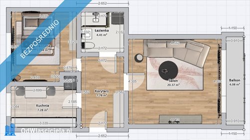 mieszkanie na sprzedaż 46m2 mieszkanie Warszawa, Bielany, Renesansowa