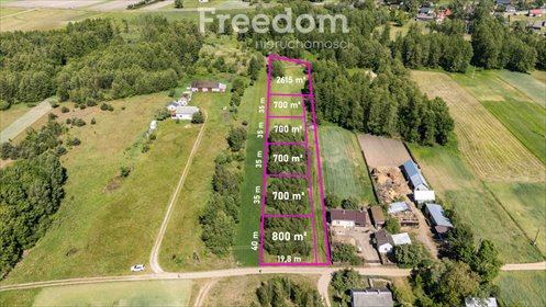 działka na sprzedaż 700m2 działka Szczawin