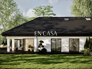 Nowoczesny dom 182 m2 z garażem, poddaszem i dużą działką dom Baniocha