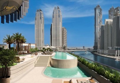Luksusowy apartament 80 m² w Dubaju (widok na Kanał i Burj Khalifa) mieszkanie Dubaj