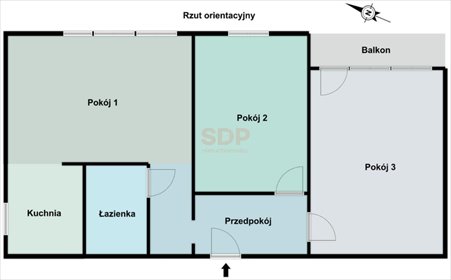 Przestronne 3-pokojowe mieszkanie po remoncie z balkonem mieszkanie Mikołów, Osiedle przy Plantach