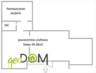 Wynajmę lokal użytkowy 94,28 m² z witrynami i przedsionkiem lokal użytkowy Chełm, Lwowska