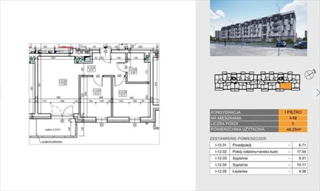 mieszkanie na sprzedaż 48m2 mieszkanie Piła, Piła, ul. Rynkowa