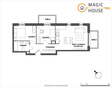 mieszkanie na sprzedaż 56m2 mieszkanie Puck, Pogodna