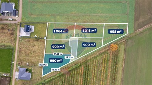 działka na sprzedaż 990m2 działka Konikowo