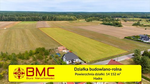 działka na sprzedaż 14152m2 działka Hadra, Szkolna
