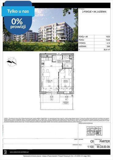 Nowoczesne 2-pokojowe mieszkanie 36,41 m² w Fordonie - zapraszam mieszkanie Bydgoszcz, Fordon, Fordońska