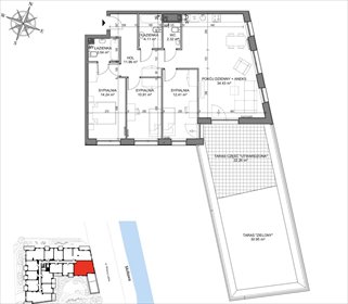 Luksusowy apartament z panoramicznym tarasem nad Motławą mieszkanie Gdańsk, Śródmieście, Wiosny Ludów