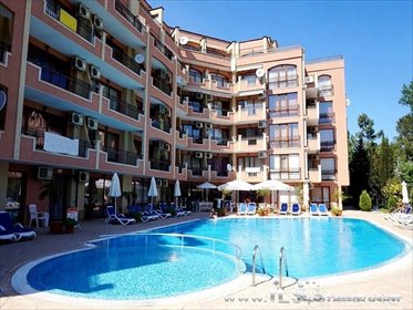 Umeblowany apartament 65,56 m2 z widokiem na basen - 350 m od plaży mieszkanie Słoneczny Brzeg, Antares