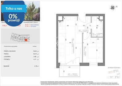 Dwupokojowe mieszkanie 37,44 m² w Bocianowie, gotowe do wprowadzenia mieszkanie Bydgoszcz, Bocianowo, Pomorska