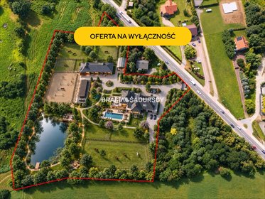 Na sprzedaż działka 15 675 m² z prywatnym parkiem i stawem działka Trąbki