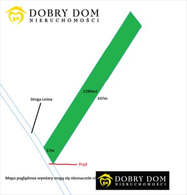 działka na sprzedaż 2289m2 działka Kościuki
