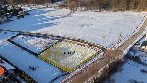 działka na sprzedaż 1074m2 działka Kampinos