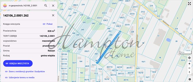 działka na sprzedaż 831m2 działka Dawidy Bankowe, Starzyńskiego