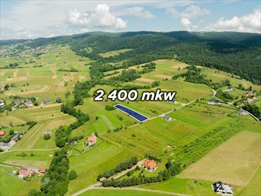 Do sprzedania działka 2406 m² z widokiem na Beskidy działka Skomielna Biała, Żeleznikowa