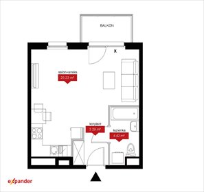 mieszkanie na sprzedaż 33m2 mieszkanie Wrocław, Góralska