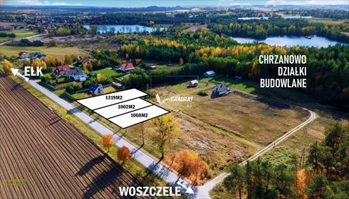 działka na sprzedaż 1002m2 działka Chrzanowo