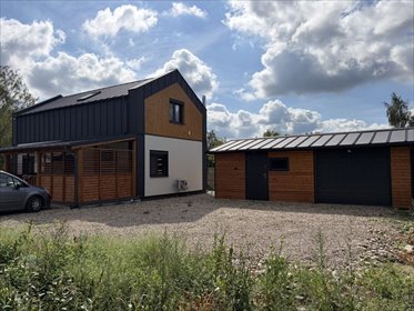 Nowoczesny dom 106 m² z fotowoltaiką i garażem. dom Kowala-Stępocina, Mazowszany