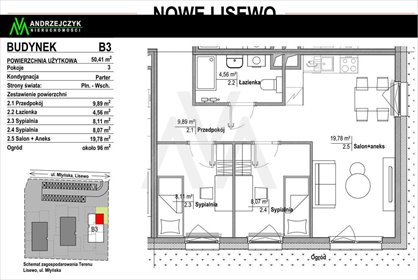 mieszkanie na sprzedaż 50m2 mieszkanie Lisewo, Nowe Lisewo, Nowe Lisewo, Młyńska