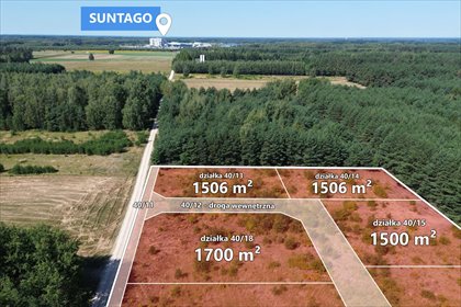 Zapraszam do obejrzenia działki 1700 m² pod zabudowę blisko Suntago działka Marków-Świnice