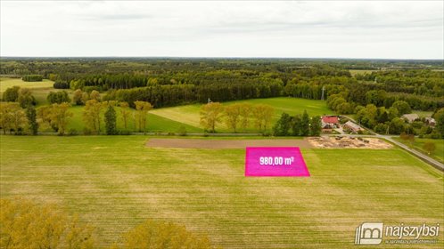 Działka 980 m² w Dąbrowie Nowogardzkiej - media w drodze działka Nowogard, Dąbrowa Nowogardzka