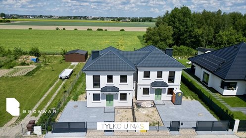 Dom bliźniak z tarasem i ogrzewaniem podłogowym dom Garby