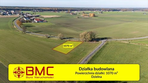 Działka 1070 m² w Dzielnej - warunki zabudowy, media działka Dzielna, Asfaltowa