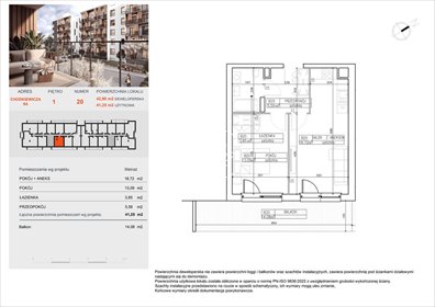 mieszkanie na sprzedaż 42m2 mieszkanie Bydgoszcz, Bielawy, Jana Karola Chodkiewicza