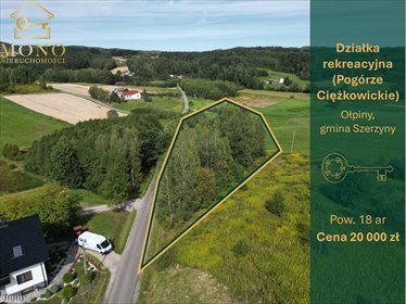 Sprzedam działkę 18 ar z widokiem w Ołpinach działka Ołpiny