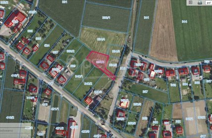 działka na sprzedaż 1228m2 działka Łąkociny, Żniwna