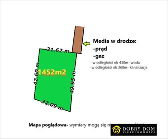 działka na sprzedaż 1452m2 działka Dobrzyniewo Duże