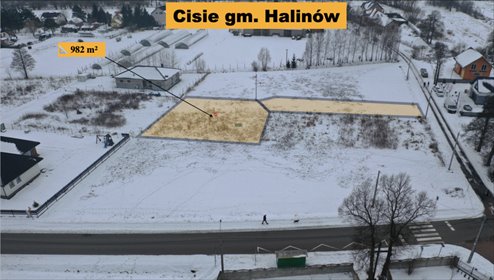 działka na sprzedaż 982m2 działka Cisie