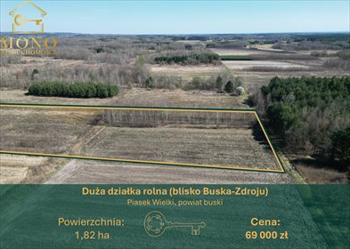 działka na sprzedaż 18200m2 działka Piasek Wielki