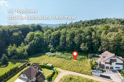 Działka 1490 m² w Ustroniu (widok na Czantorię) działka Ustroń, Poniwiec