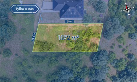 działka na sprzedaż 1072m2 działka Dąbrowa Zielona