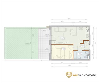 mieszkanie na sprzedaż 41m2 mieszkanie Wrocław, Księże Wielkie, Blizanowicka