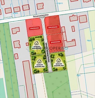 Działka w Chodowie z pełną infrastrukturą i MPZP. działka Chodów, Nowowiejska