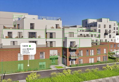 Na sprzedaż przestronne mieszkanie 85,38 m² z ogrodem w Krzykach mieszkanie Wrocław, Krzyki, Gaj