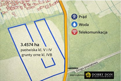 działka na sprzedaż 34500m2 działka Lubejki